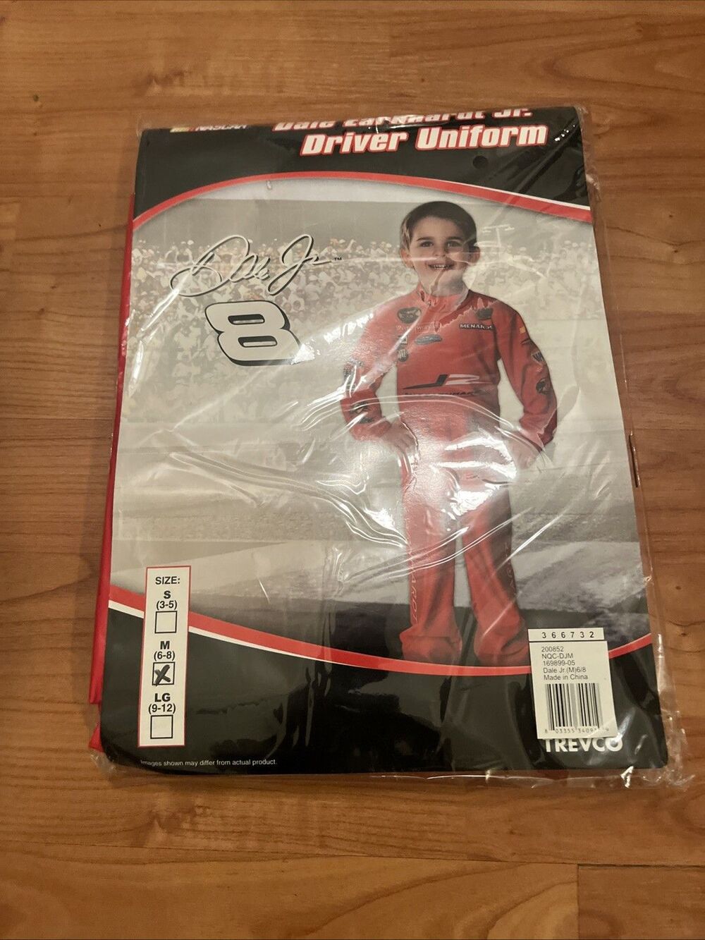 Nascar Dale Earnhardt Jr Boys Driver Uniform Costume Jumpsuit Size M 6-8 Red